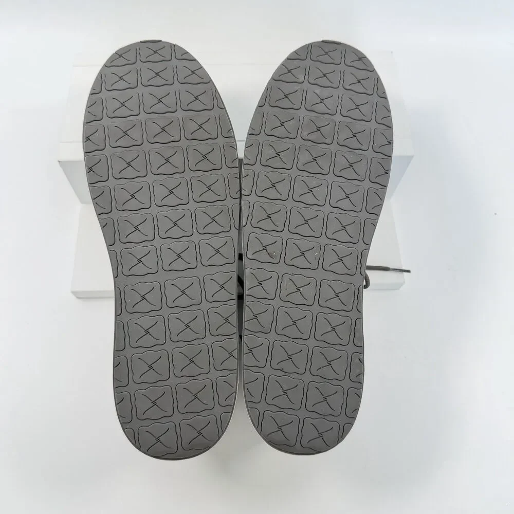 Twisted X Hooey Loper Casual Shoes Mens Gray Woven Boat Sneakers Size 10.5 M